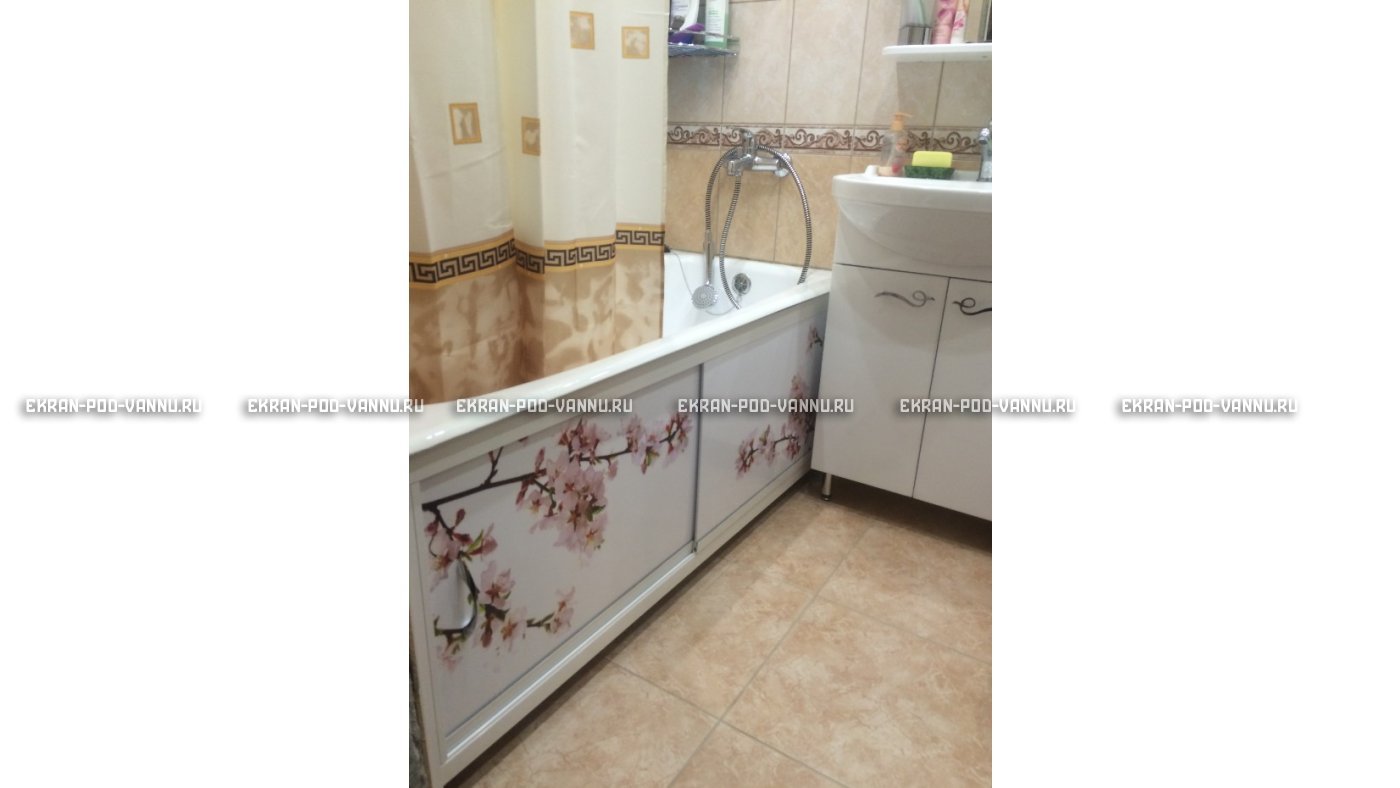 Раздвижной ФОТО экран - Белая акация – купить по цене 8500 руб. в интернет-магазине в городе Чебоксары картинка 8