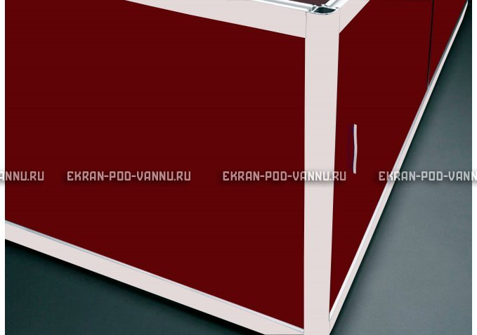 Торцевой экран EUROPLEX Комфорт бордовый – купить по цене 8760 руб. в интернет-магазине в городе Чебоксары картинка 1