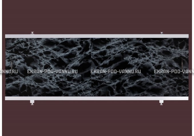 Экран EUROPLEX Универсал черный мрамор – купить по цене 6250 руб. в интернет-магазине в городе Чебоксары картинка 1