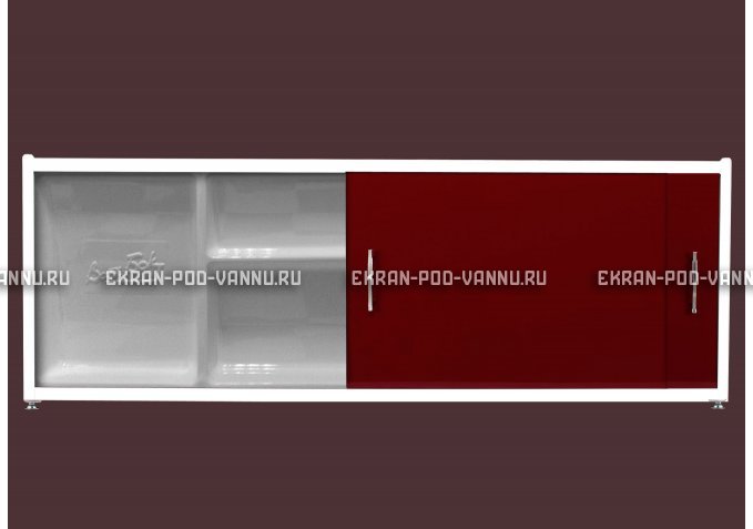 Экран с полочкой - Бордо – купить по цене 6880 руб. в интернет-магазине в городе Чебоксары картинка 1