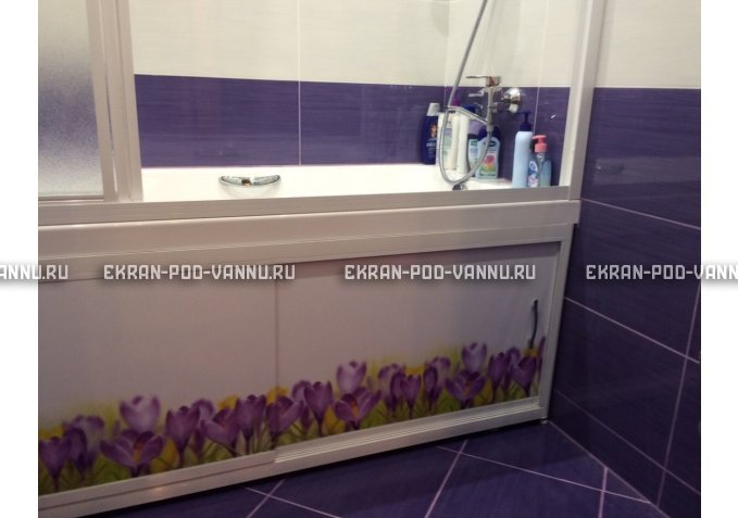 Экран на роликах EUROPLEX  Ирисы – купить по цене 12400 руб. в интернет-магазине в городе Чебоксары картинка 3