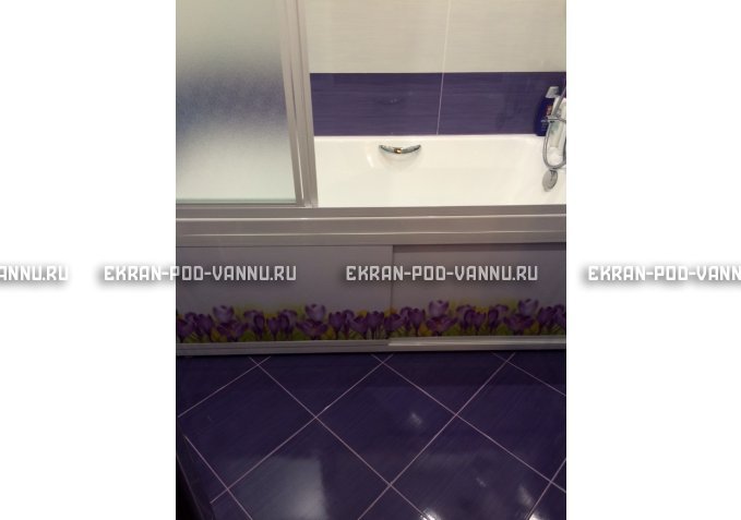 Экран на роликах EUROPLEX  Ирисы – купить по цене 12400 руб. в интернет-магазине в городе Чебоксары картинка 4