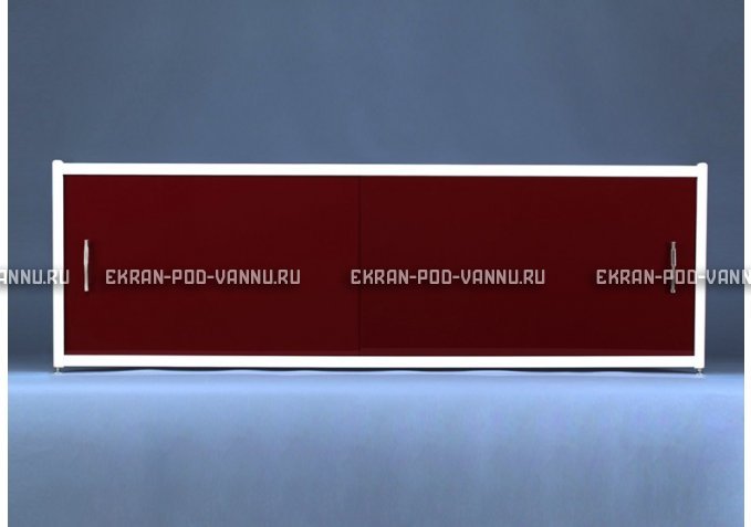 Раздвижной экран EUROPLEX Комфорт бордовый – купить по цене 7150 руб. в интернет-магазине в городе Чебоксары картинка 1