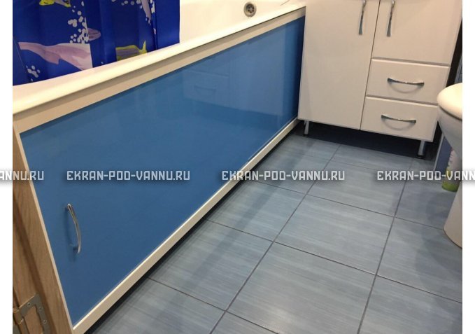 Торцевой экран EUROPLEX Комфорт голубой – купить по цене 8760 руб. в интернет-магазине в городе Чебоксары картинка 4