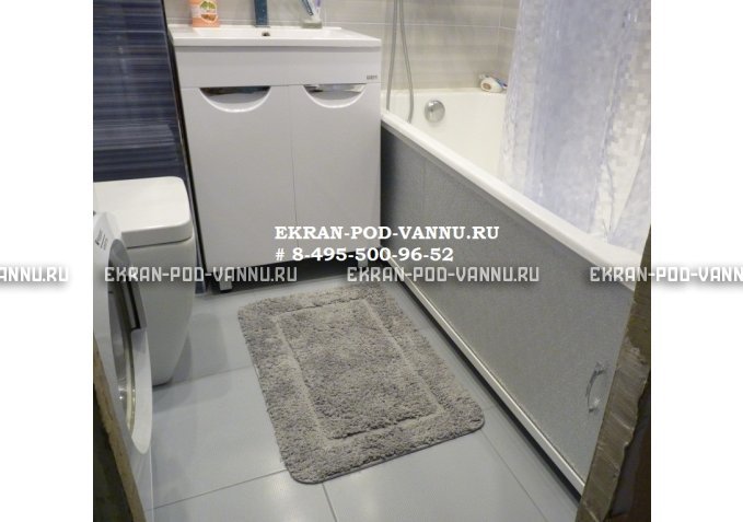 Раздвижной экран EUROPLEX Комфорт Серебро колотый лед – купить по цене 6550 руб. в интернет-магазине в городе Чебоксары картинка 2
