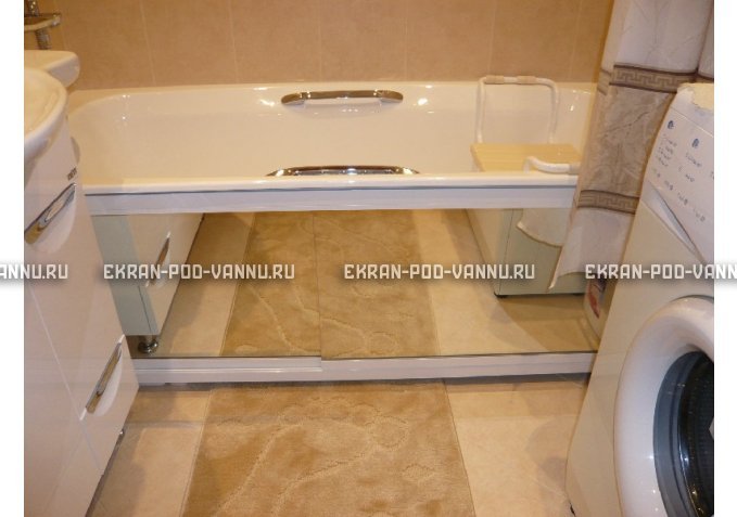 Раздвижной экран EUROPLEX Роликс Зеркальный – купить по цене 9700 руб. в интернет-магазине в городе Чебоксары картинка 3