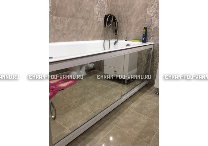 Раздвижной экран EUROPLEX Роликс Зеркальный – купить по цене 9700 руб. в интернет-магазине в городе Чебоксары картинка 9