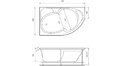 Акриловая ванна Relisan Sofi 170x105 – купить по цене 23480 руб. в интернет-магазине в городе Чебоксары картинка 17