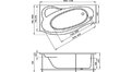 Акриловая ванна 1MarKa Gracia 150x94 – купить по цене 19400 руб. в интернет-магазине в городе Чебоксары картинка 17