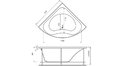 Акриловая ванна Vayer Gaja 150x150 – купить по цене 30350 руб. в интернет-магазине в городе Чебоксары картинка 20